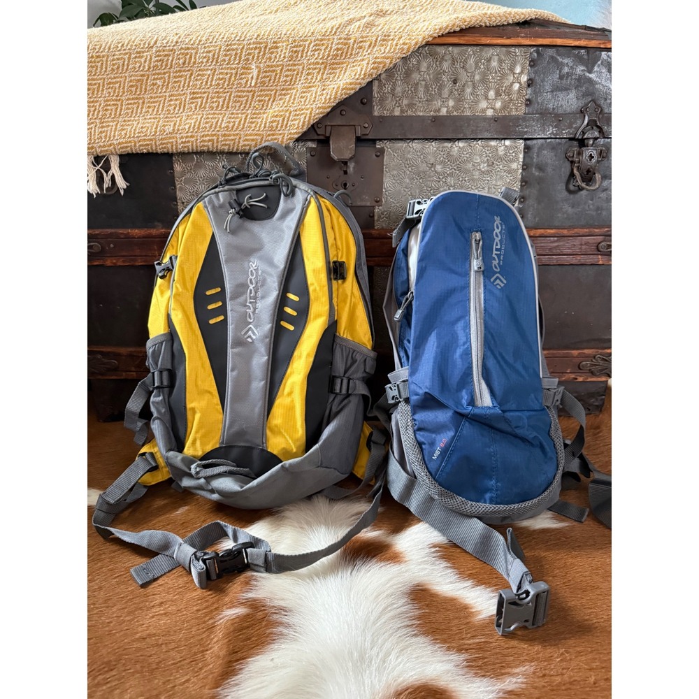 Outdoor Products Hiking Hydration Backpack Bundle 2pk Mist 2.0 Daypack Yellow - Picture 3 of 5
